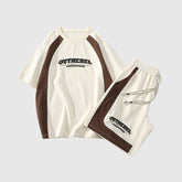 Conjuntos de camisetas deportivas en contraste